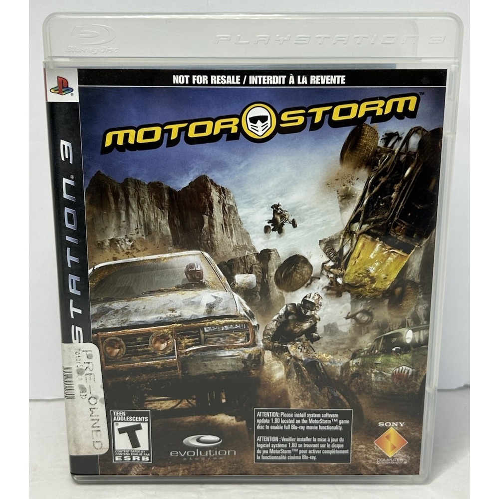 Motorstorm Sony PlayStation 3‎ PS3 2007 Complete with Manual CIB Untested
